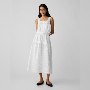 NWT! Gap × DÔEN Eyelet Midi Skirt - Size Large 🦩